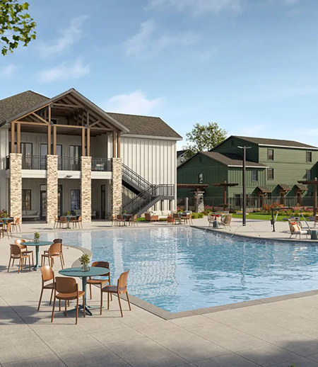 Narrative Columbia resort style pool